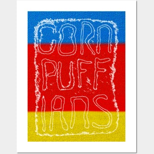 Corn Puffians Logo Poster Posters and Art